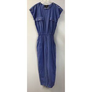 TEMPO Vintage/Retro 80-90s Jumpsuit Sleeveless Women’s Blue Color Size Medium 🩵